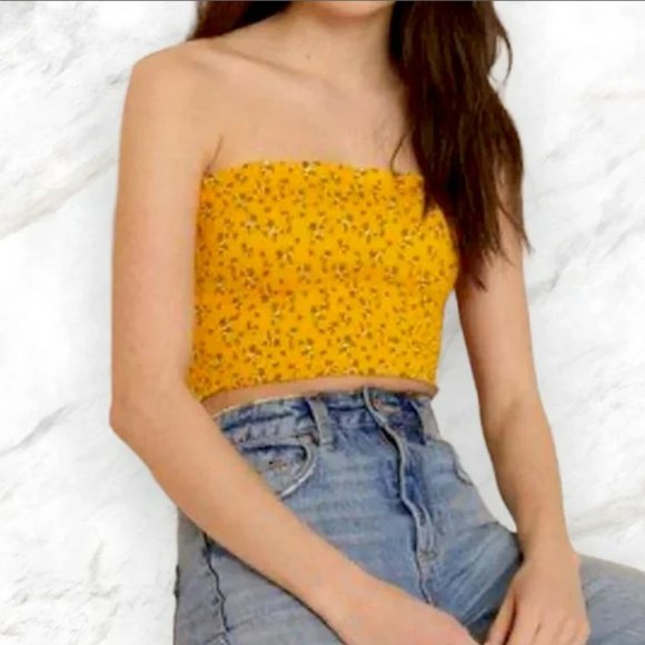 Free with purchase Garage floral The Smocked Tube Top! XS - Picture 1 of 4